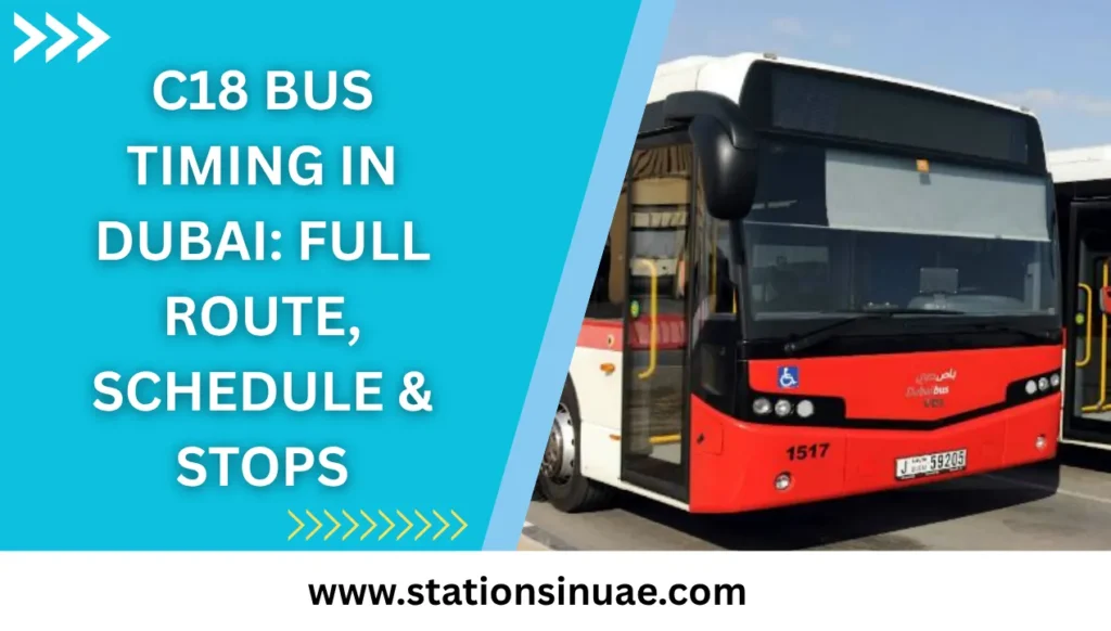 C18 Bus dubai timing