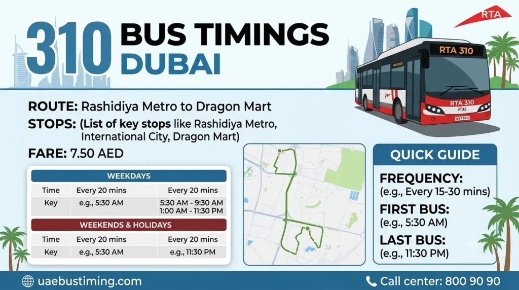310 bus timings dubai