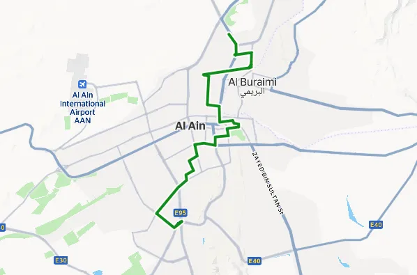 Abu Dhabi Bus 913 Route Map