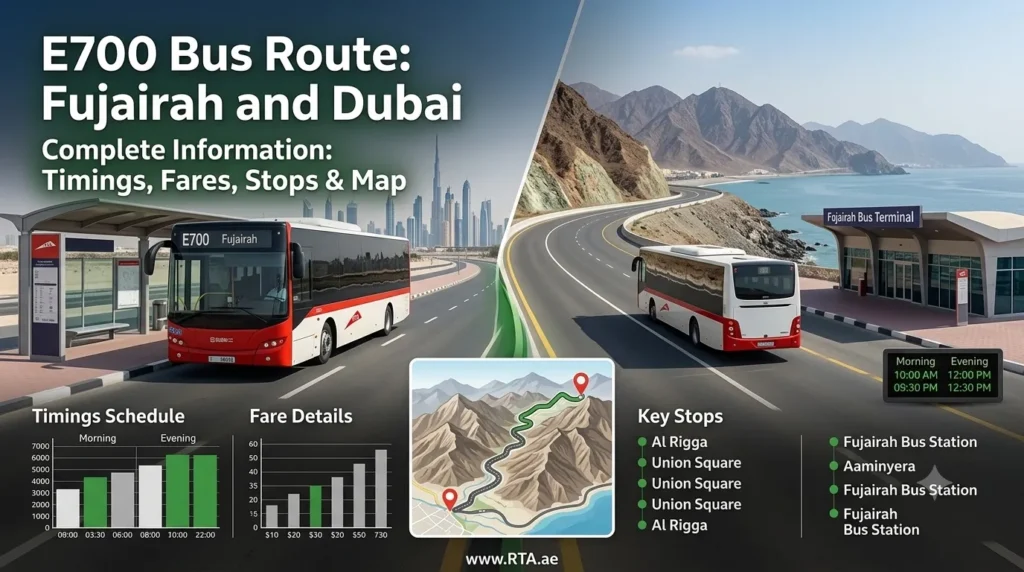 E700 Bus Route Fujairah and Dubai