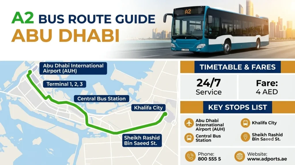 a2 bus route abu dhabi
