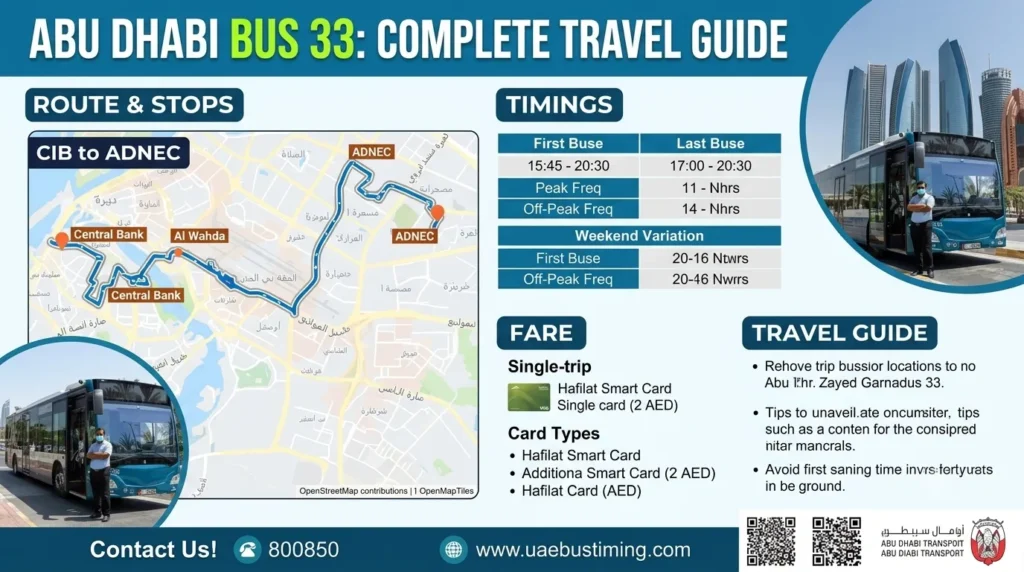 abu dhabi bus 33 timings