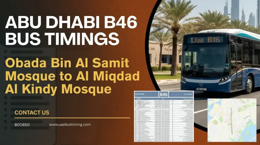 abu dhabi bus b46 timings