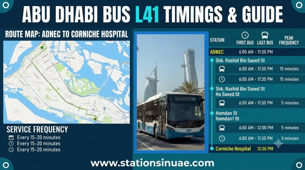 abu dhabi bus l41 timings