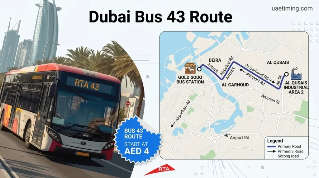 dubai bus 43 route
