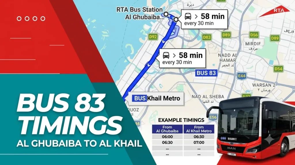dubai bus 83 timings