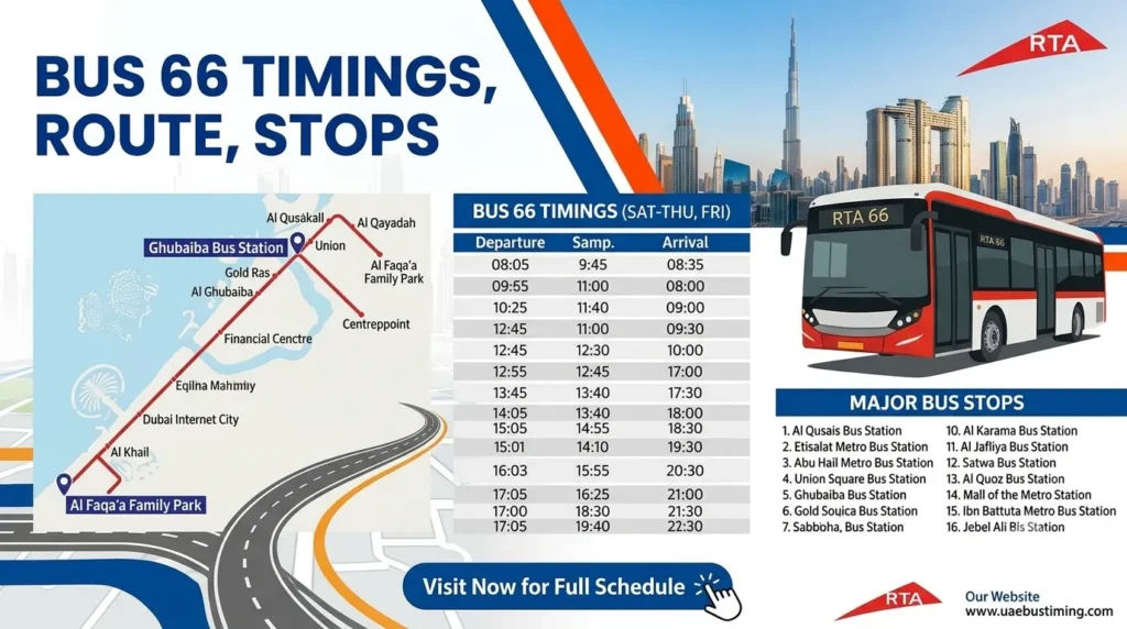 dubai rta bus 66 timings