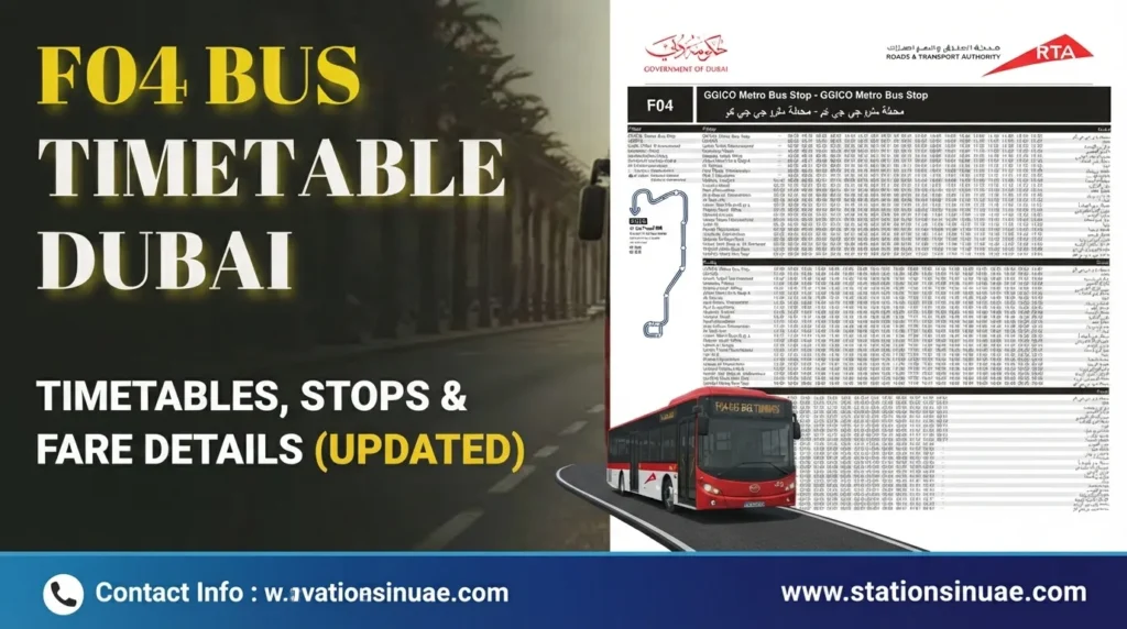 f04 bus route dubai timetable, stops