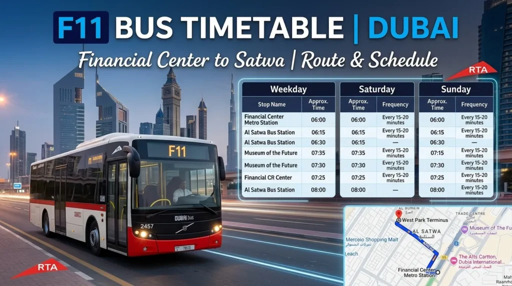f11 bus timetable dubai
