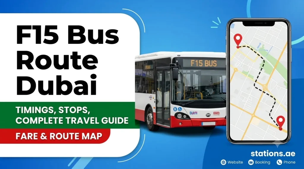 f15 bus route dubai timings, stops