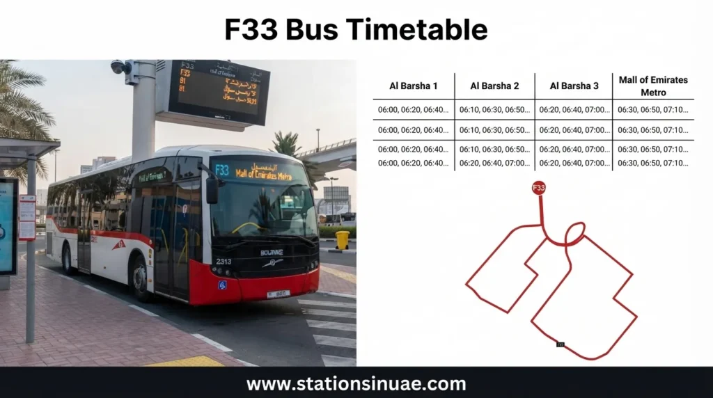 f33 bus timetable