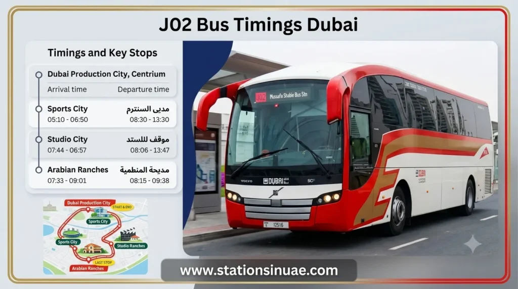 j02 bus timings dubai