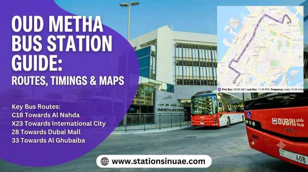 oud metha bus station guide routes, timings