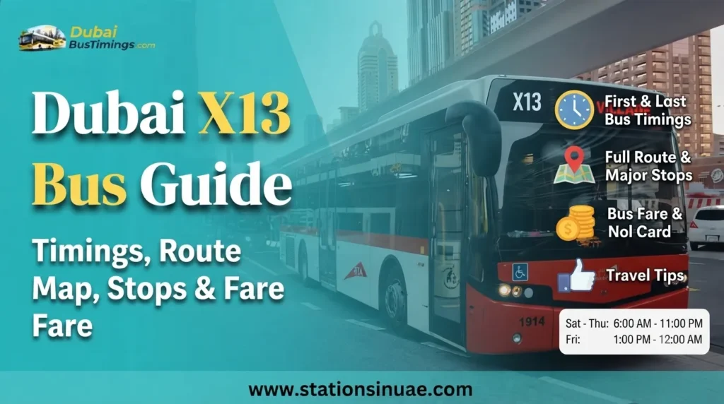 x13 bus timings, route, stops, & complete travel guide