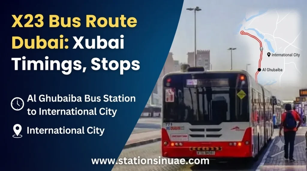x23 bus route dubai timings, stops