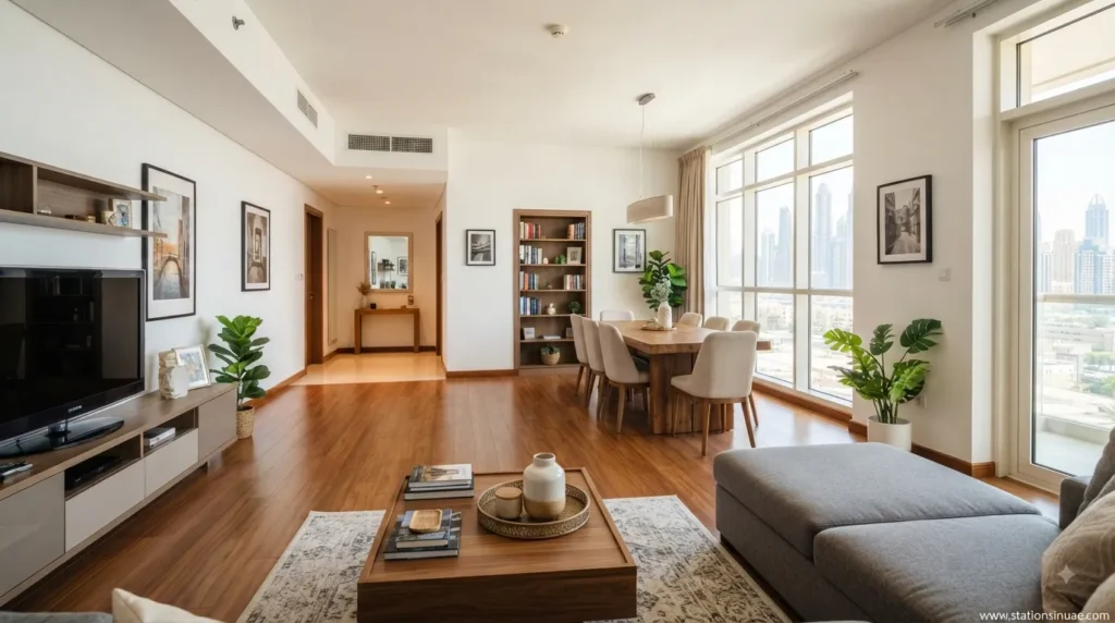 furniture arrangement and room flow